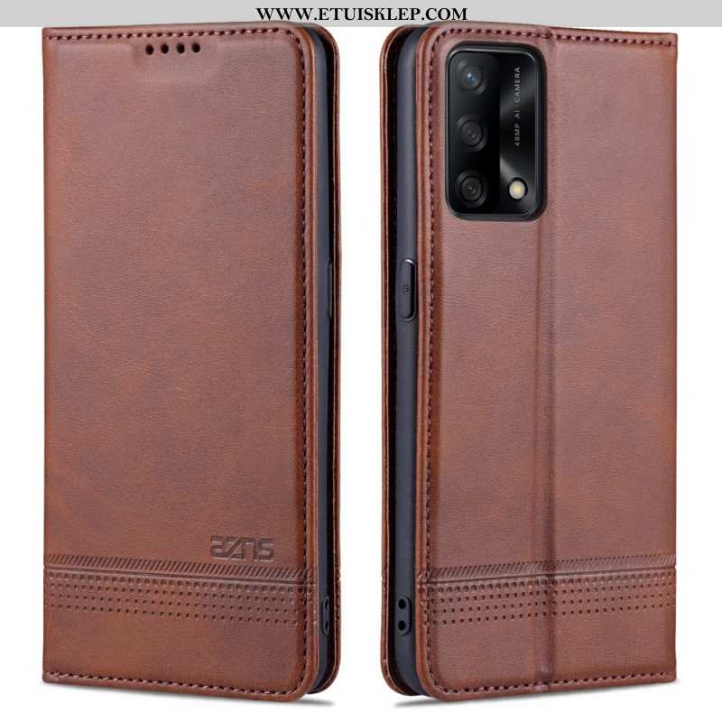 Etui Na Telefon do Oppo A74 4G Etui Folio Sztuczna Skóra Azns